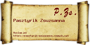 Pasztyrik Zsuzsanna névjegykártya
